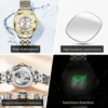 OLEVS Fashion Elegant Women's Watches Date 30m Waterproof Automatic Mechanical Watch for Lady Luminous Original Brand Wristwatch 5