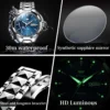JSDUN Top Romantic Couple Watch Tungsten Steel Strip Imported Movement Imported Movement  Automatic Mechanical Watch for Lovers 5