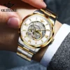 OUPINKE Original Luxury Brand Men's Watches Waterproof Skeleton Imported Movement Fully Automatic Mechanical Watch for Man Watch 3