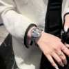 Sun, Moon and Stars Watch Women's Mechanical Watch High-end Women's Light Luxury Niche Women's Watch High-value Steel Band Watch 5