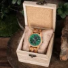 BOBO BIRD Men's Watches Top Brand Wooden Wristwatch Chronograph Auto Date Luxury Exquisite Watch for Men 6