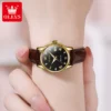 OLEVS 9932 Women's Watches Fashion Luxury Original Wristwatch Waterproof Luminous  Automatic Watch Chronograph Date Ladies Watch 5