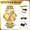 OLEVS 7062 Mens Watch Luxury Original Business Brand Mechanical Watch Waterproof Watch For Men Date Week Display Mens Gifts  ﻿ 2
