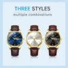 Luxury Movement Quartz Watch For Men Women Business Date Week Wristwatch Fashion Design Waterproof Time Clock Reloj Hombre 5
