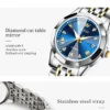 OLEVS 9931 Quartz Women Watch Original Stainless Steel Dual Calendar Luxury Top Brand Waterproof Ladies Watches Jewelry Set Hot 5