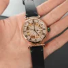 Ladies' Starry Series Fashion Mechanical Watch Waterproof and Scratch resistant Hollow out Dial High quality Leather Strap Watch 5