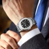 POEDAGAR Top Luxury Brand Man Watch Sports Waterproof Luminous Date Men Wristwatch Square Dial Quartz Men's Watches High Quality 6