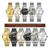 JinShiDun Classics Original Brand Romantic Couple Watch Date Waterproof Automatic Mechanical Watch for Man and Women Luminous 6