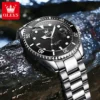 OLEVS 5885 Man Watch Original Brand Waterproof Quartz Watch Stainless Steel Strap Automatic Date Mens Gifts Watches For Man 4