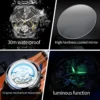 OLEVS 6619 Mens Watch Original Brand Tourbillon Automatic Mechanical Watch Waterproof Watch For Men Dual Calendar Watch Gifts 5