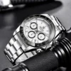 Relojes Hombre 2024 BENYAR New  Watches Men Luxury Brand Chronograph Male Sport Watches Waterproof Stainless Steel Quartz  Watch 5