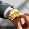 OUPINKE 3306 Top Brand Original Luxury Men's Watches Tungsten Steel Date Automatic Mechanical Watch Waterproof Genuine Diamond 2