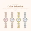 OLEVS 5638 Fashion Elegant Women's Watches Waterproof Date Diamond Rotating Watch Strap Original Quartz Watch Simple Wrist Watch 6