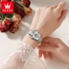 OLEVS Fashion Date Women's Watches Moon Phase 30m Waterproof Automatic Mechanical Watch for Lady Stainless Steel Brand Luminous 3