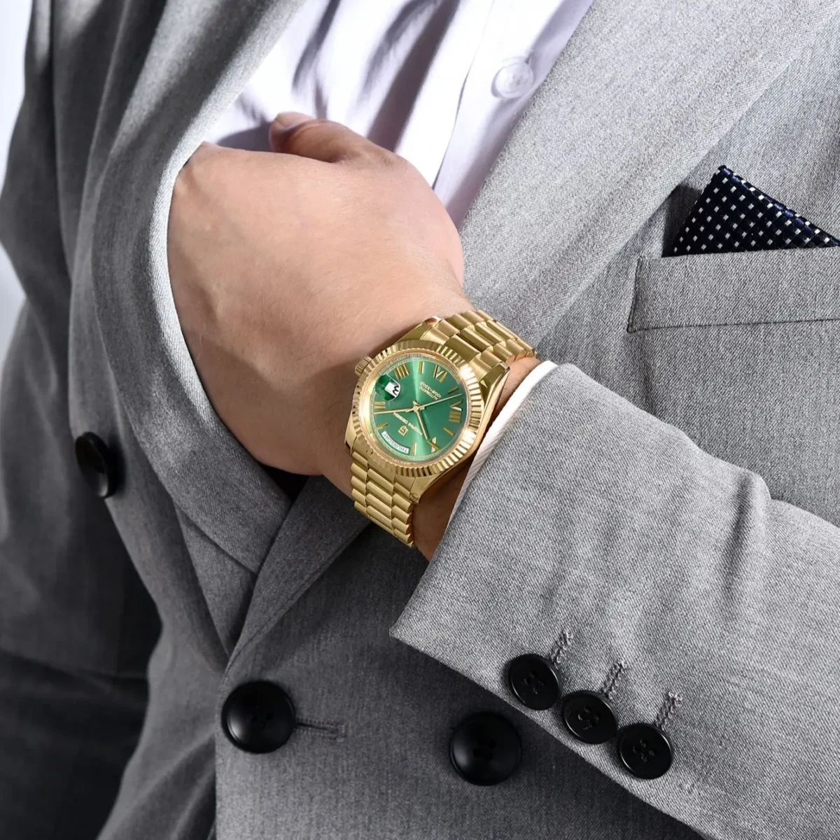 PAGANI DESIGN DD36 Gold Green V2 Men's Mechanical Watches Luxury Automatic Watch For Men 2024 New AR Sapphire glass Wrist watch 3