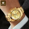 OLEVS Men's Watches Classic Luxury Automatic Mechanical Original Wristwatch for Man 24 Hour Week Date Display Waterproof Fashion 3