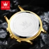 OLEVS Original Brand Luxury Men's watches Fashion High Grade Quartz Watch New Concept Design Stainless Steel Strap Wristwatch 2
