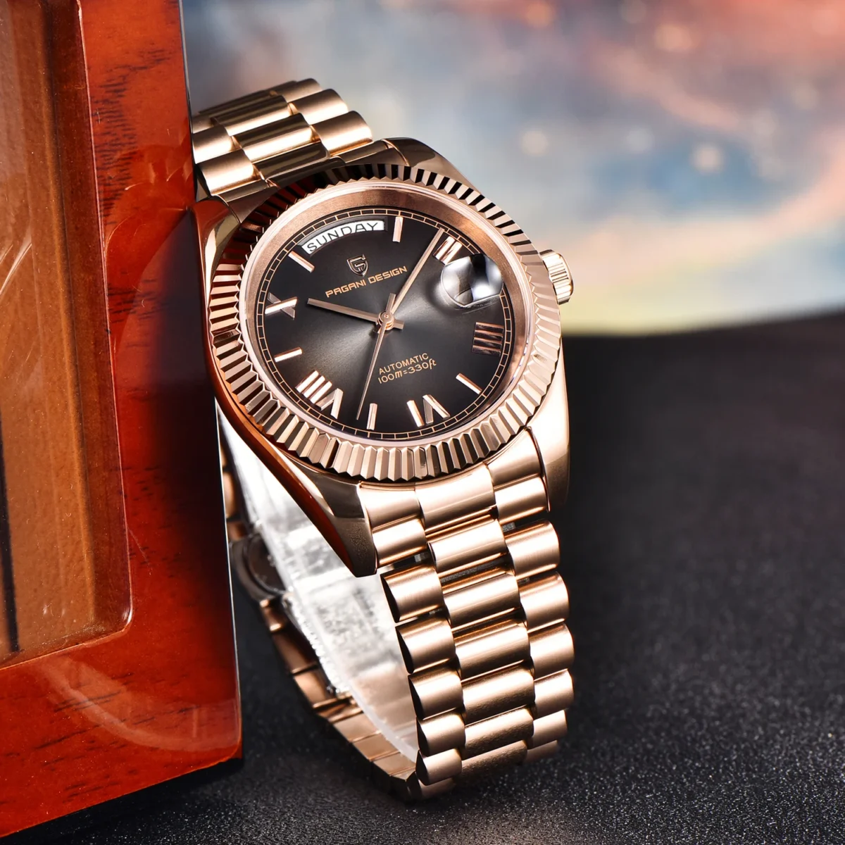 2025 New PAGANI DESIGN DD36 Man Watch Rose Gold Luxury Men Mechanical Watches Sapphire Mirror Automatic Watch For Men Waterproof 5