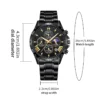 VA VA VOOM Top Brand Luxury Watch for Man Quartz Sports Men Watch Waterproof Luminous Stainless Steel Chronograph Men Wristwatch 3