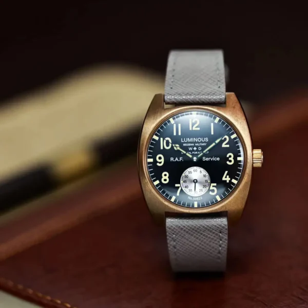 NEW Seizenn W10 WW2 Field Watch Retro Arrow Pilot Watch Men Mechanical Manual Hand Wind Luminous Merkur CUSN8 Bronze Turtle Case 1