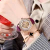 Girls Watch Mechanical Luxury Ladies Automatic 50m Waterproof Business Dress Woman Sport Leather Watch Clock Relogio Feminino 6