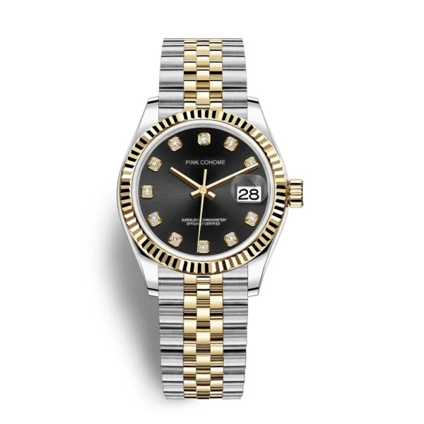 Female Automatic Watches Women Timepieces Mechanical Movement Swiss Luxury Design Steel Strap Waterproof Business Clocks Hours 1