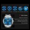 OLEVS Original Luminous Men's Watches Date Chronograph Moon Phase Quartz Watch for Man Waterproof Fashion Skeleton Clock Watch 5