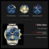 OLEVS brand2900 Men's Watches Stainless Steel Calendar Moon phase Watch Chronograph Big Dial Men's Wristwatches Original 3