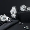 2025 Seagull Men's Automatic Mechanical Watch Multifunction Dial Calendar Sapphire Steel Band Men's Wristwatch M163S 6