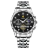silvery black