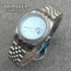 LARIMOKER 31MM Women's Mechanical Diving Watch Diamond Decorative Case Blue Dial Luminous Sapphire Glass NH05 Movement 4