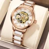 ORKINA Ladies Automatic Mechanical Watch Luxury Brand Women Wristwatch Fashion Skeleton Clock Senhoras Assistir Reloj Mujer 2022 2