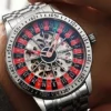 2025 Gambling plate dial Luxury Brand Waterproof Mechanical Watches for Mens Fashion Automatic Skeleton Wristwatch Reloj Hombre 1