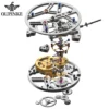 OUPINKE Tourbillon Movement Top Brand Men's Watches Waterproof Silicon Tape Automatic Mechanical Watch Hollow Out Original Watch 5