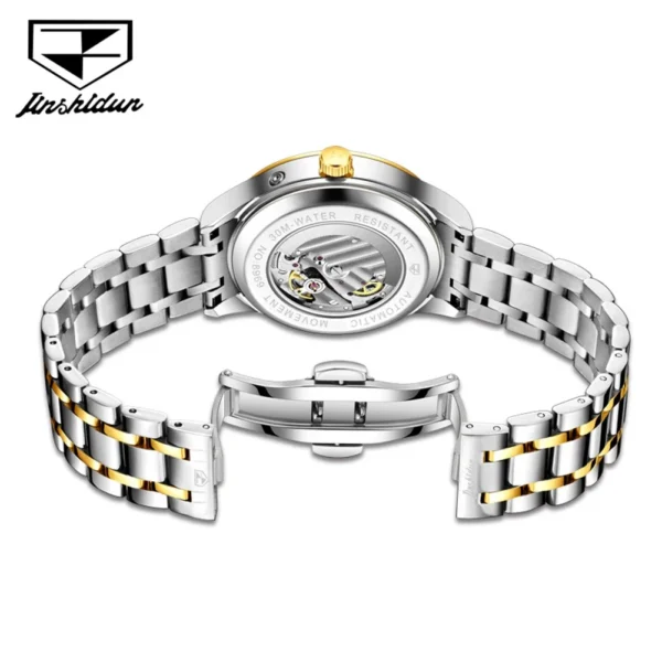 JSDUN brand Original Certification Men's Watches Automatic Mechanical Watch for Male Waterproof Moon Phase Fashion Wristwatch 2