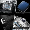 OUPINKE Mens Watches Luxury Brand Automatic Mechanical Wristwatch Fashion Skeleton Silicone Strap Sports Waterproof  Watch Men 6