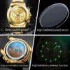 OLEVS Men's Watches Classic Luxury Automatic Mechanical Original Wristwatch for Man 24 Hour Week Date Display Waterproof Fashion 6