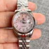 Bliger Dress Silver Rose Gold Fluted Bezel 26mm Pink MOP Diamond Dial Sapphire NH05 Automatic movement Watches for Women 3