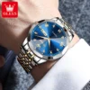 OLEVS 9931 Top Sale Men's Watches Fashion Trend Quartz Wristwatch Original Waterproof Stainless Steel Watch for Man Date Week 3