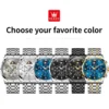 OLEVS 3653 Mens Watch Quartz Watch Multifunctional Chronograph Watch For Men 30M Waterproof Luminous Moon Phase Box Original 6