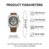 2025 Seagull Luminous Tonneau Shaped Watch For Men Automatic Mechanical Wristwatches Waterproof Skeleton Dial 849.27.6094 2