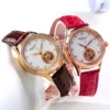 BERNY Luxury 18K Gold Mechanical Watch for Women Automatic Self-Wind Sapphire Ladies Wristwatch 72 Diamond 5ATM Skeleton Design 4