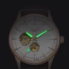 LONGLUX automatic watch elegant style wholesale mechanical wristwatches skeleton rome waterproof  mens watch men gift 4