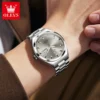 OLEVS Men's Watches Fine Steel Fashion Original Automatic Mechanical Wristwatch Waterproof Luminous Date Business Watch for Man 3