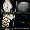 OLEVS Fashion Business Men Wristwatch Luminous Solid Stainless Steel Strap Waterproof Quartz Watch Original Genuine Brand Watch 5
