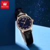 OLEVS Original Brand Fashion Women's watches Starry Sky Dial Quartz Watch for Ladies Elegant Waterproof Bracelet Gift Box Set 6