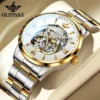 OUPINKE Original Luxury Brand Men's Watches Waterproof Skeleton Imported Movement Fully Automatic Mechanical Watch for Man Watch 2