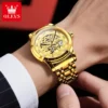 OLEVS 9901 Mens Watches Original Fashion Luxury Hollowing Automatic Mechanical Watch Waterproof Luminous Watch For Man Freebie 4