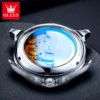OLEVS Original Fashion Men's Watches Multifunctional Waterproof Moon Phase Automatic Mechanical Male Watch Perpetual Calendar 2