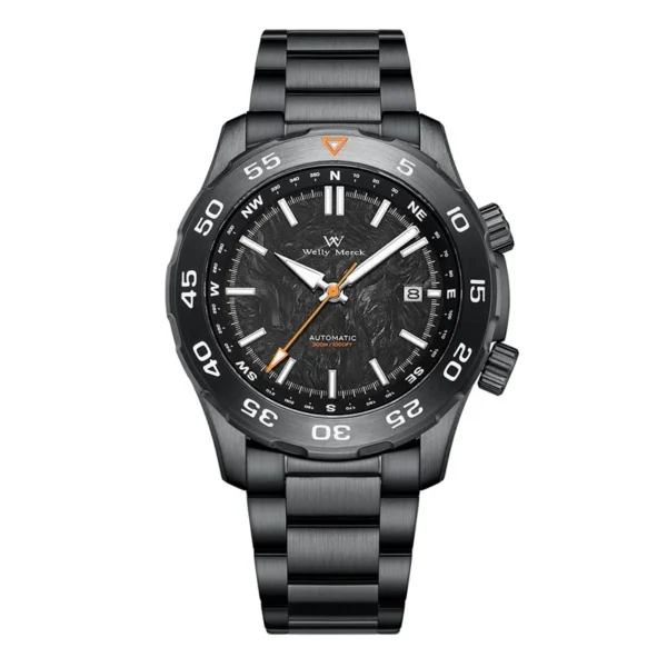 WM Watch Automatic Mechanical Men Watches Sapphire Luminous 100M Water Resistant Dive Compass Watch Man Miyota Welly Merck WM157 2